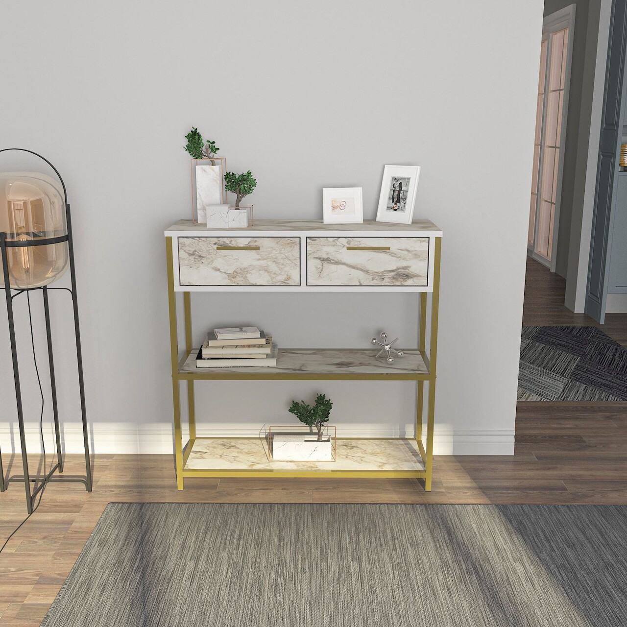 Dulap, Hanah Home, Latho, 90x92x30.5 cm, Efes - imagine 6